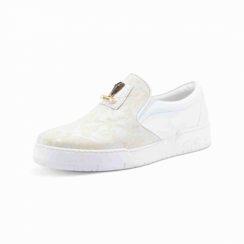 ART 8419 FABRIC GOBELINS/ ALLIGATOR/ CALF IVORY-WHITE