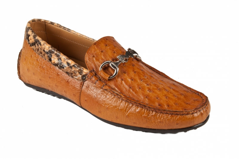 art 3464 ostrich cestnut & python maculated