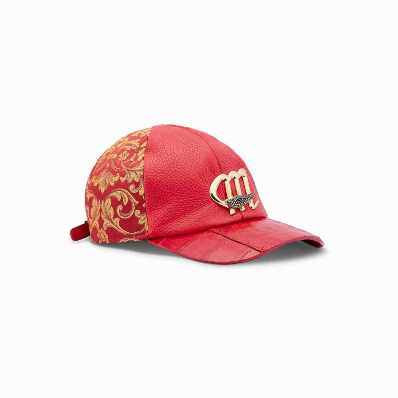 H65, HAT - BABY CROC/ TIME/ GOBELINS FABRIC RED