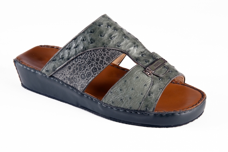 art 5044 ostrich serpentine & frog grey