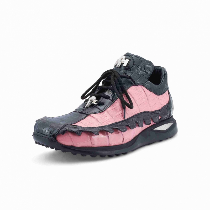 ART 8727/1 BABY CROC/ HORNBACK BLACK-PINK