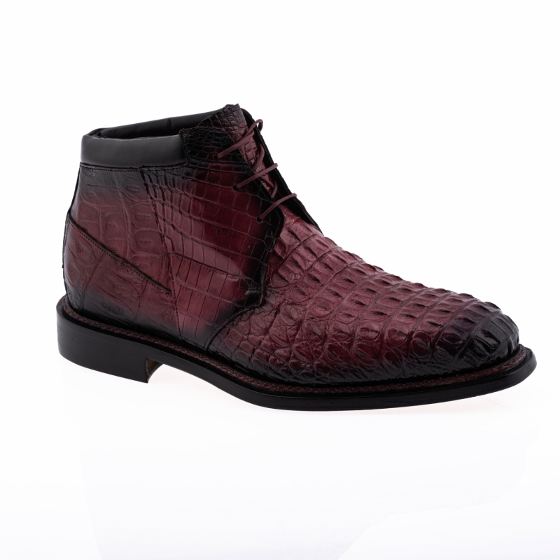 ART. 4926/1 HORNBACK & BABY CROC RUBY RED DIRTY BLACK