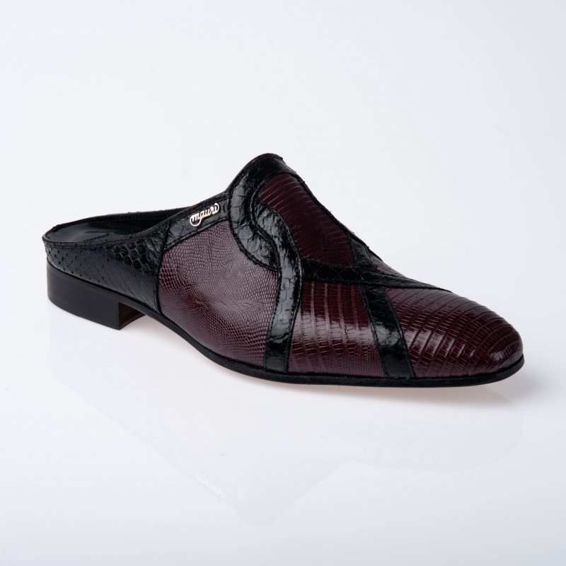 ART. 4389/1 TEJUS & PYTHON BURGUNDY & BLACK