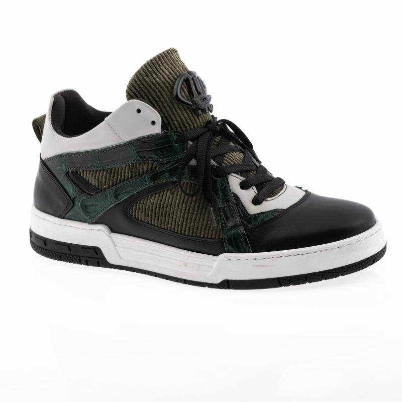 ART. 8452 nAPPA & bABY CROC & CORDUROY BLACK & ACRE & HUNTER GREEN & MONEY GREEN