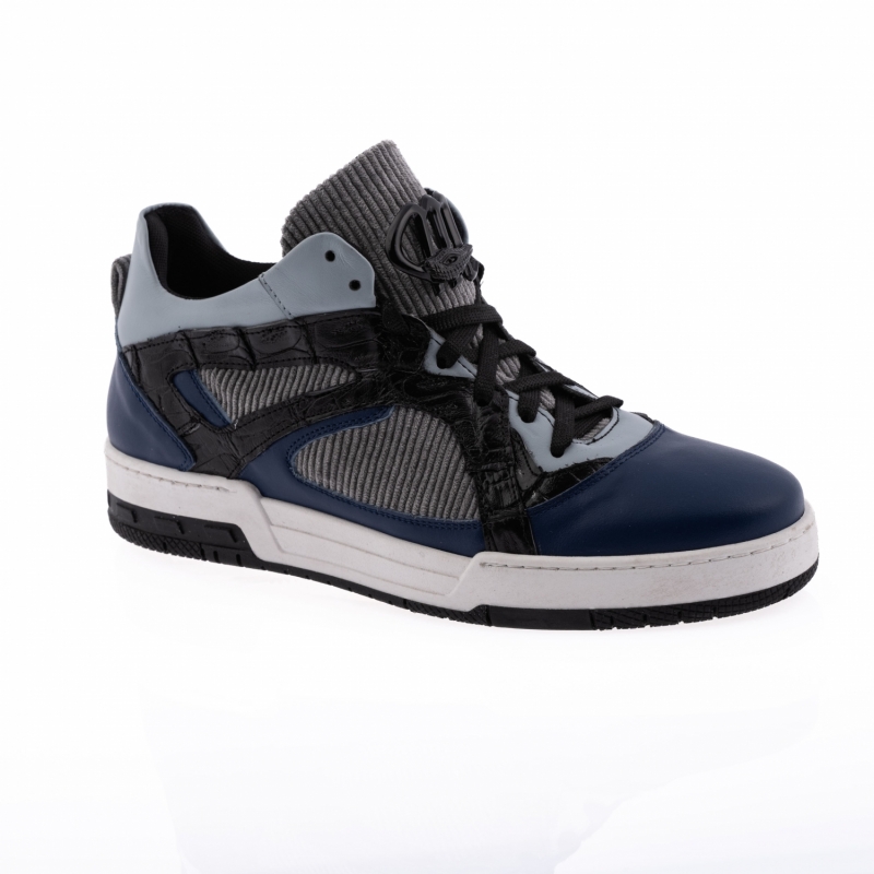 ART. 8452 NAPPA & BABY CROC & CORDUROY ROYAL BLUE & SKY LARK & BLACK & LIGHT GREY